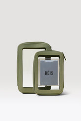 The In Flight Cosmetic Set in Olive