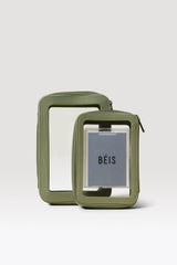The In Flight Cosmetic Set in Olive
