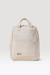 The Expandable Backpack in Beige