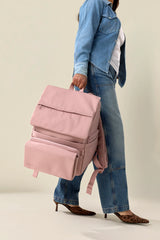 The Ultimate Diaper Backpack in Atlas Pink