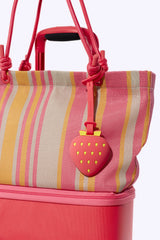BÉIS x poppi The Mirror Bag Charm in Strawberry