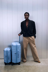 The Hybrid Carry-On Roller in Dusty Blue