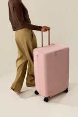 The Large Check-In Luggage Cover in Atlas Pink