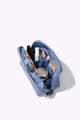 The Small Cosmetic Pouch in Dusty Blue