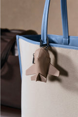 The Airplane Charm in Beige