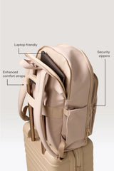 The Travel Backpack in Beige