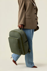 The Travel Backpack in Olive