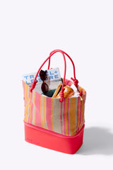 BÉIS x poppi The Cooler Tote in Juicy Stripe