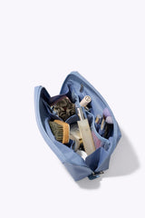 The Medium Cosmetic Pouch in Dusty Blue