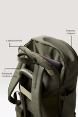 The Travel Backpack in Olive