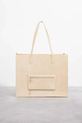 The Large Work Tote in Beige
