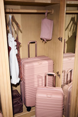 The Large Check-In Roller in Atlas Pink