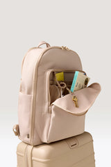 The Travel Backpack in Beige