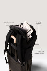 The Travel Backpack in Black